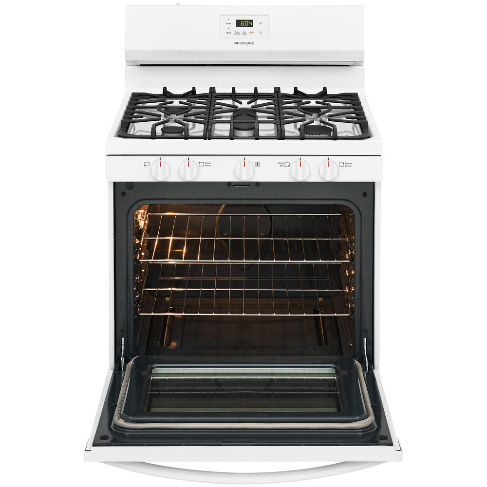 Frigidaire FCRG3052AW 30" Gas Freestanding Range with 5th Oval Center
