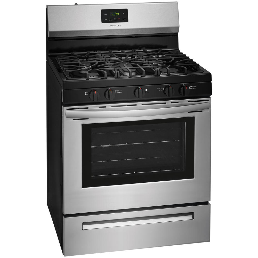 Frigidaire FCRG3052AS  30" Gas Freestanding Range with 5th Oval Center Burner &#8211; Stainless Steel