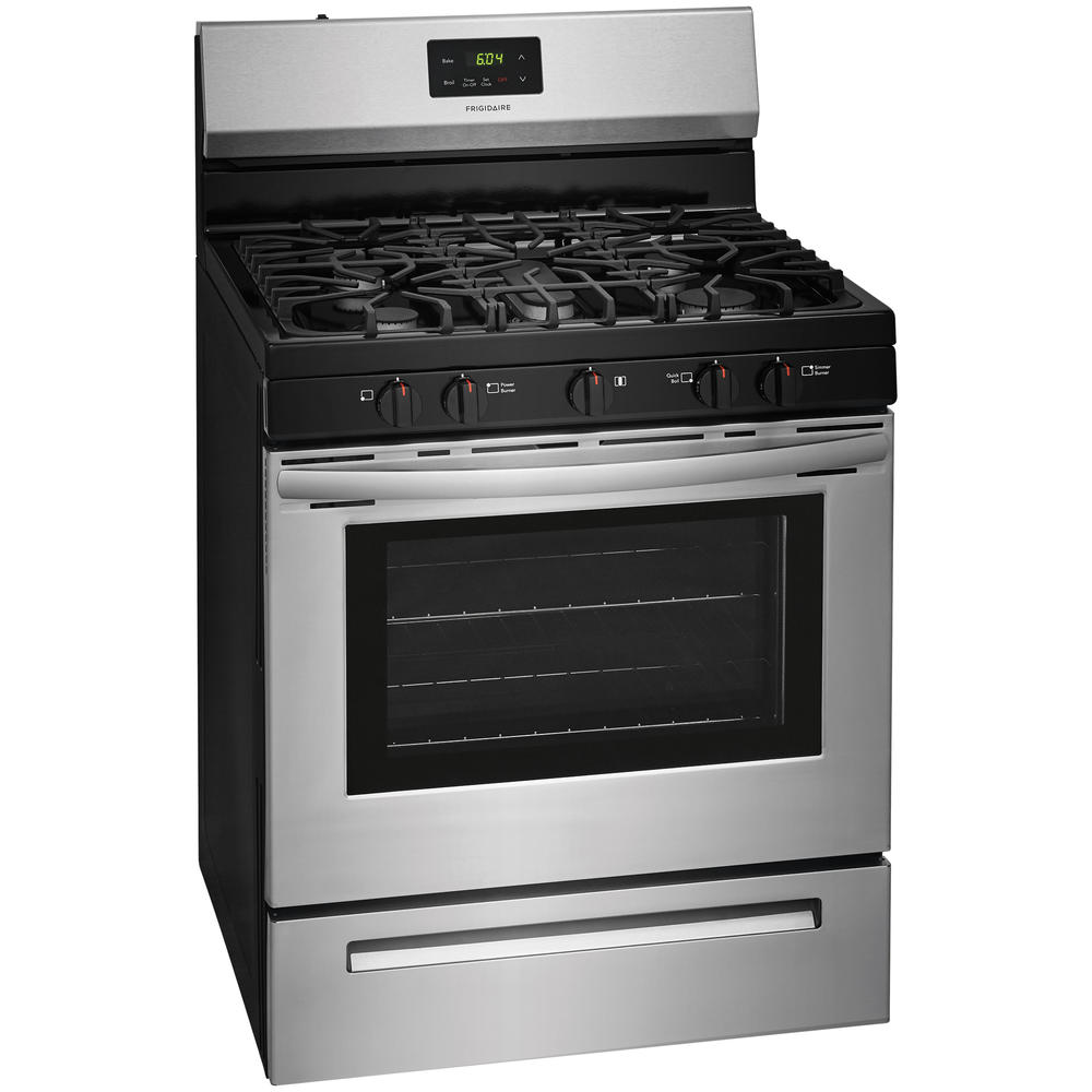 Frigidaire FCRG3052AS 30" Gas Freestanding Range with 5th Oval Center Burner Stainless Steel