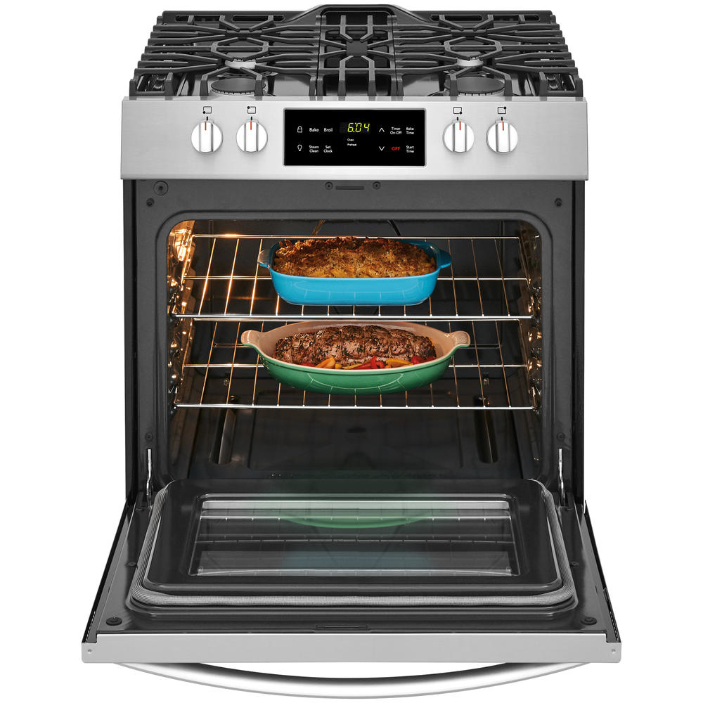 Frigidaire FFGH3051VS  30'' Front Control Gas Freestanding Range with Quick Boil Burner &#8211; Stainless Steel