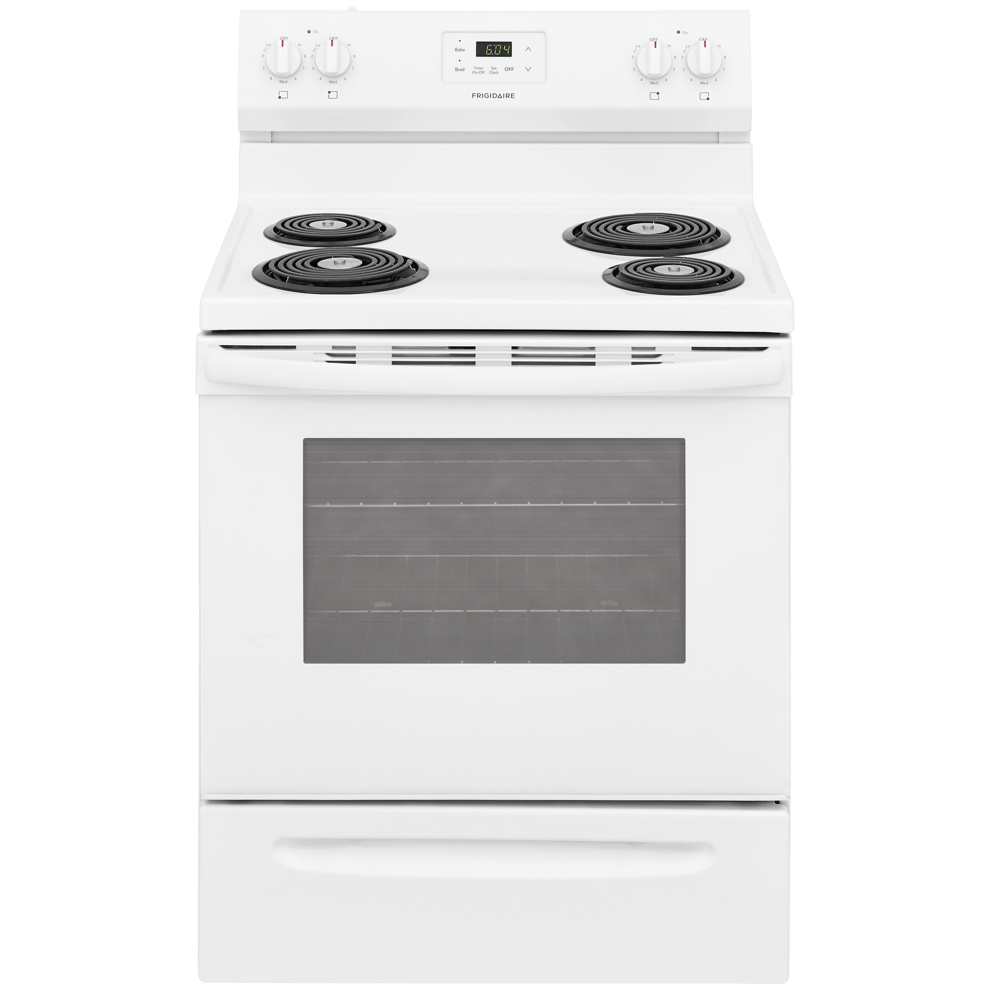 Frigidaire FCRC3012AW 30'' Freestanding Electric Coil Range White