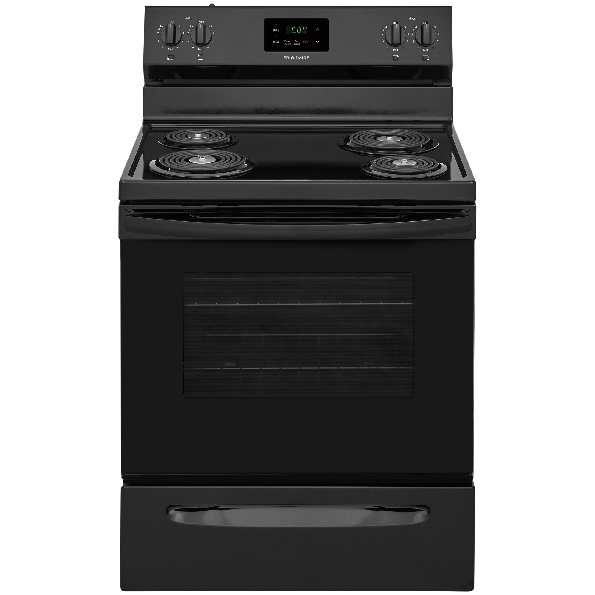 Frigidaire FCRC3012AB 30'' Freestanding Electric Coil Range Black