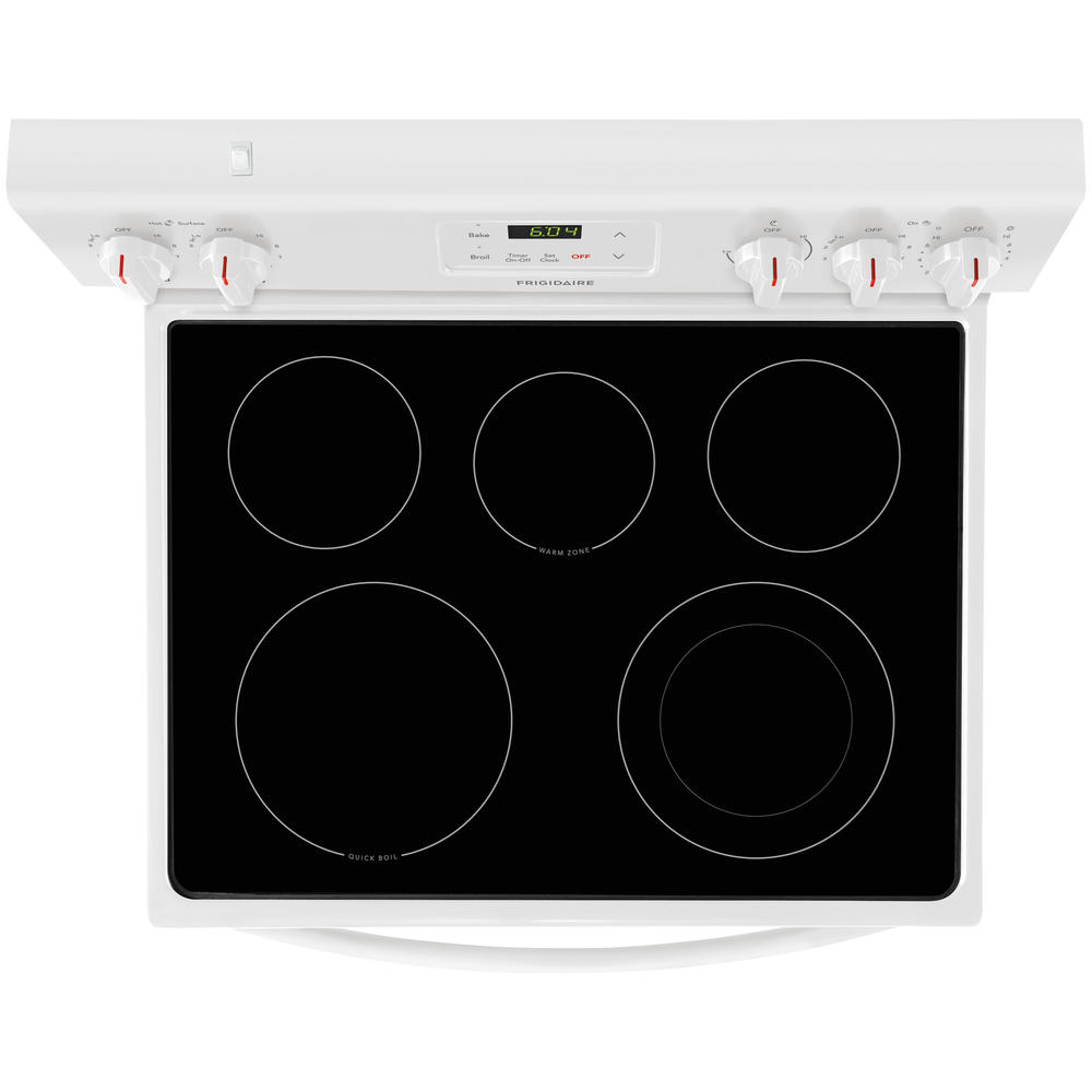 Frigidaire FCRE3052AW  30'' Electric Radiant Range with 5 Cooktop Elements &#8211; White