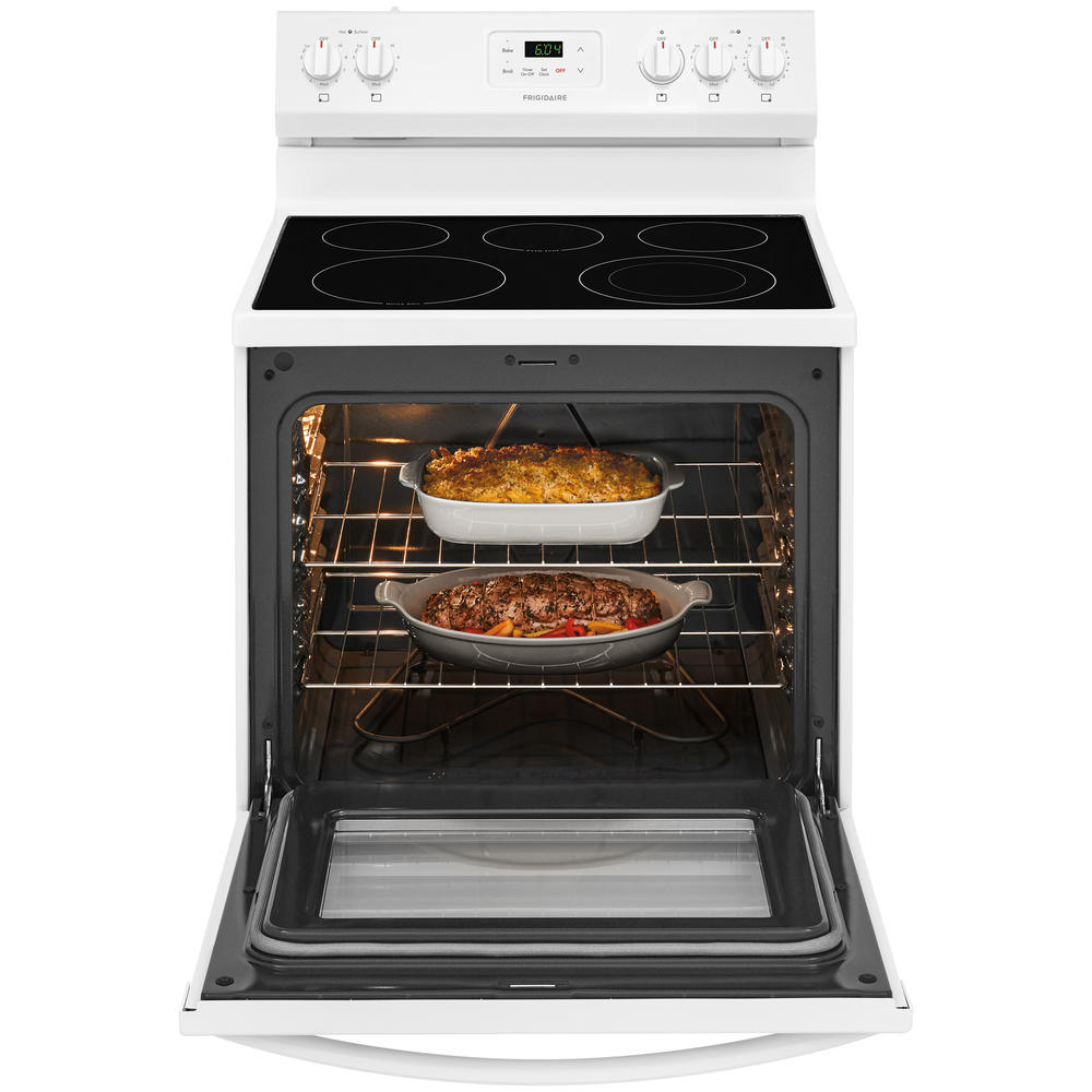 Frigidaire FCRE3052AW 30'' Electric Radiant Range with 5 Cooktop