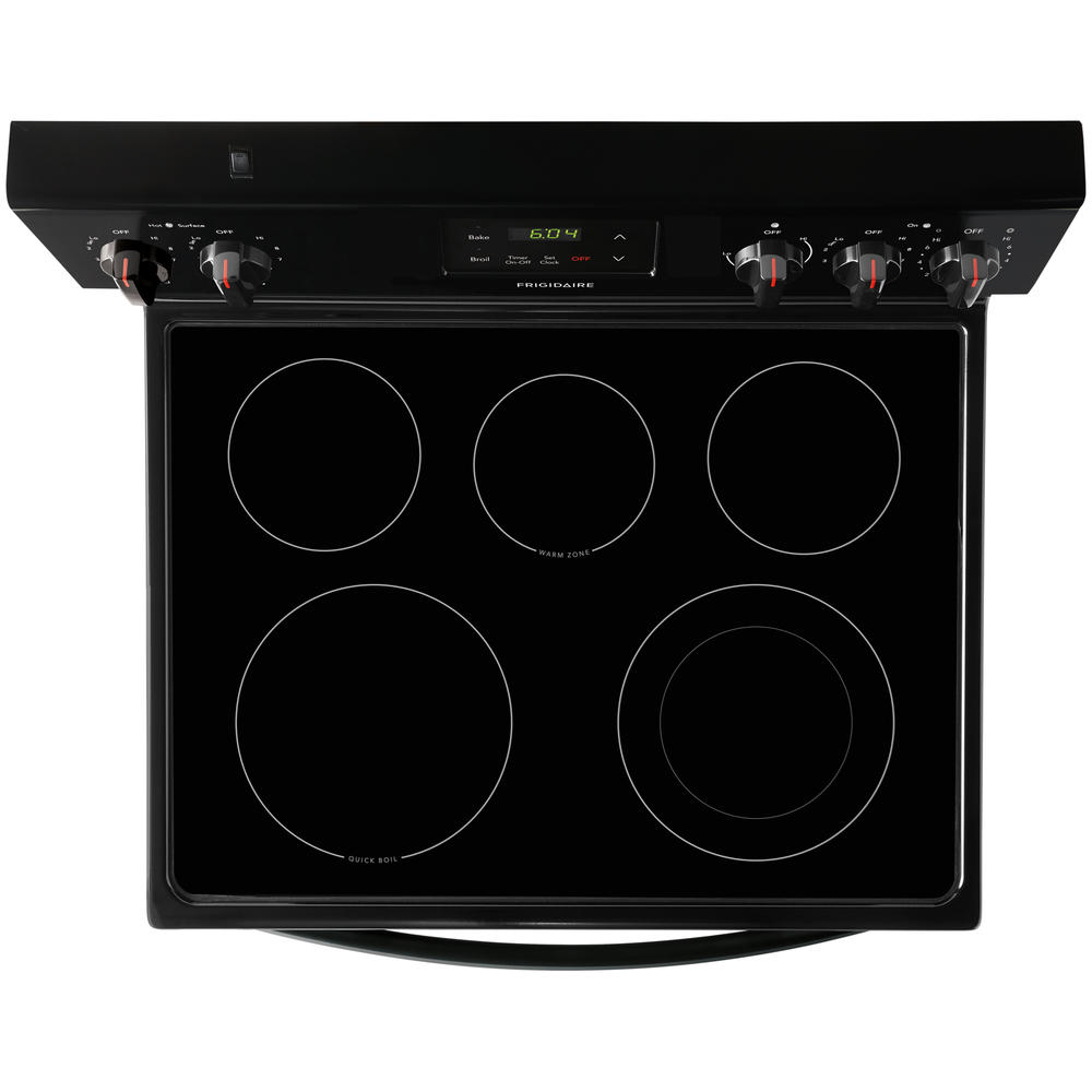 Frigidaire FCRE3052AB  30'' Electric Radiant Range with 5 Cooktop Elements &#8211; Black