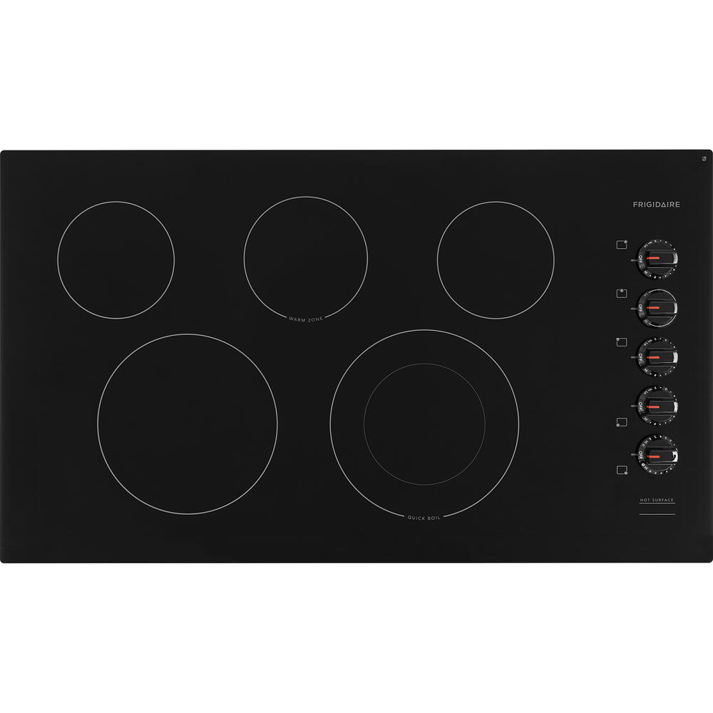 Frigidaire FFEC3625UB  36'' Radiant Electric Cooktop with 5 Elements - Black