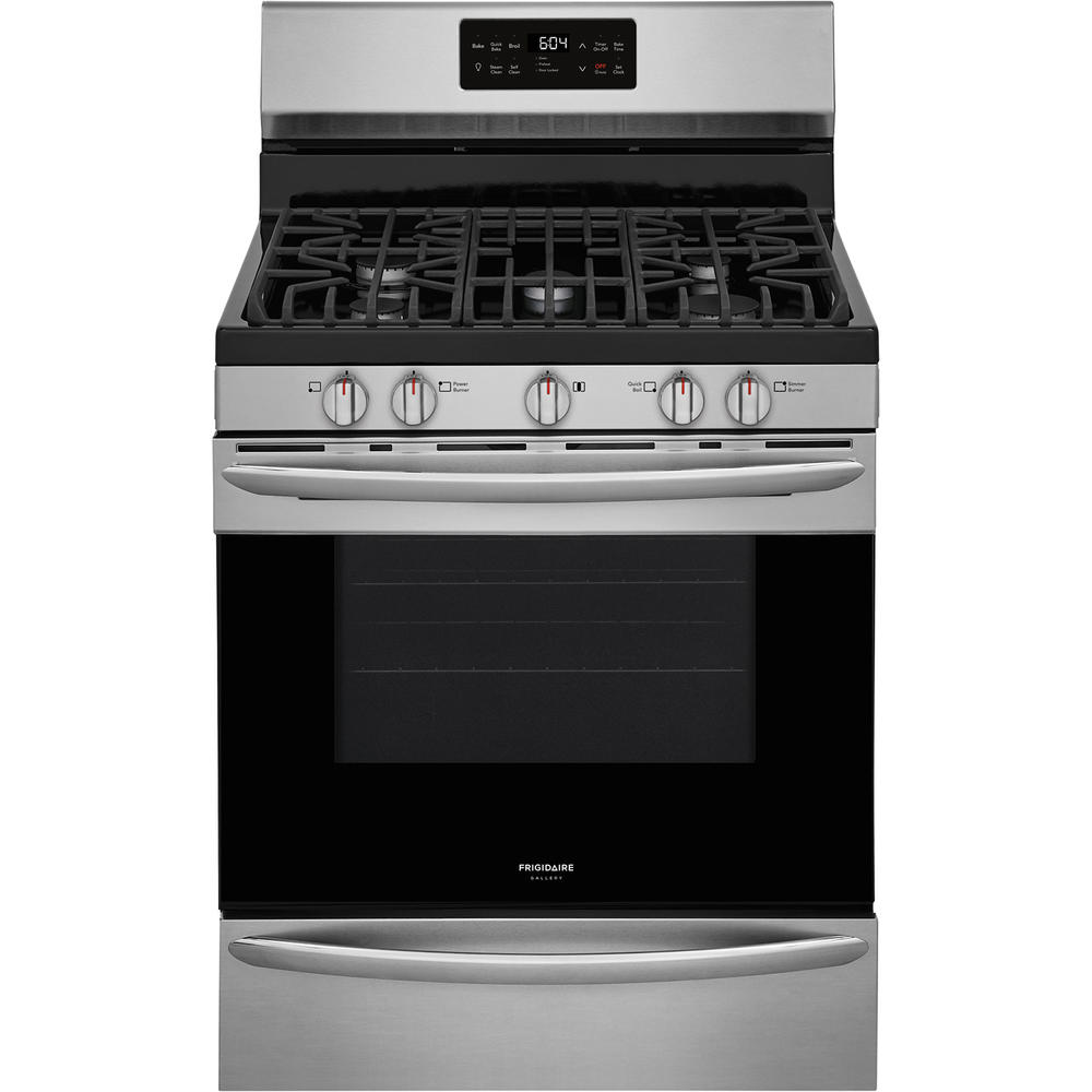 Frigidaire Gallery GCRG3038AF 30'' Stainless Steel Freestanding Gas Range w/ Quick Bake Convection