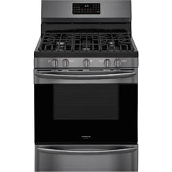 Frigidaire Gallery GCRG3060AD 30'' Black Stainless Steel Freestanding Gas Range with Air Fry