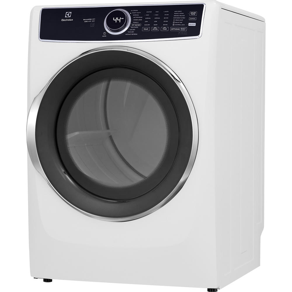 Electrolux ELFE7537AW  8.0 cu. ft. Front Load Perfect Steam Electric Dryer with LuxCare&#174; Dry and Instant Refresh &#8211; White