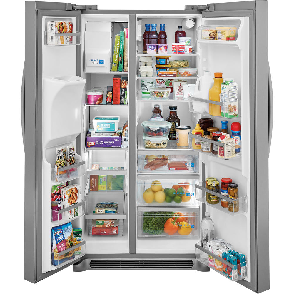 Frigidaire Gallery GRSS2652AF  25.6 cu. ft. Side-by-Side Refrigerator with Ice & Water Dispenser &#8211; Smudge-Proof&#174; Stainless Steel