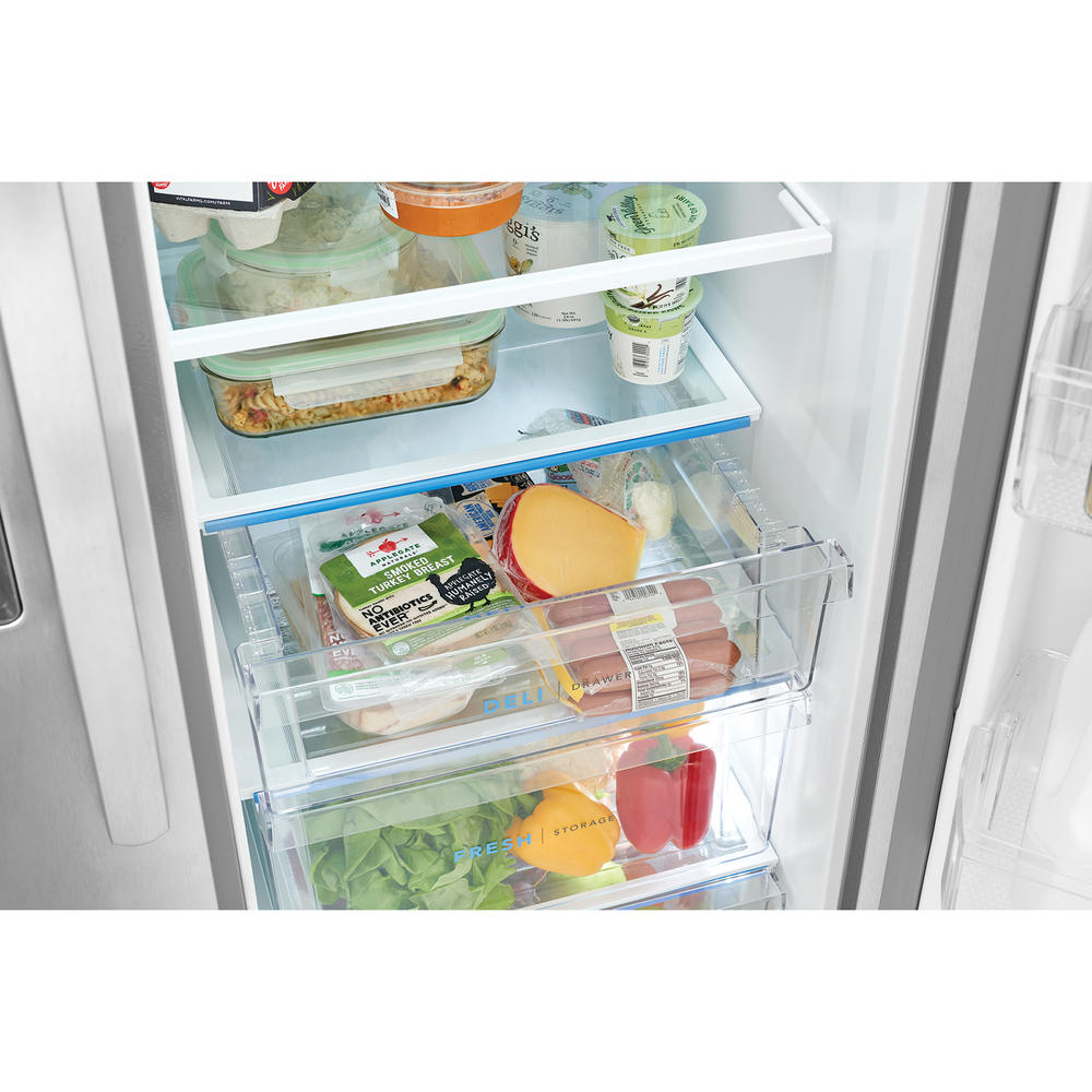 Frigidaire FRSC2333AS  22.3 cu. ft. Counter-Depth Side-by-Side Refrigerator &#8211; Stainless Steel