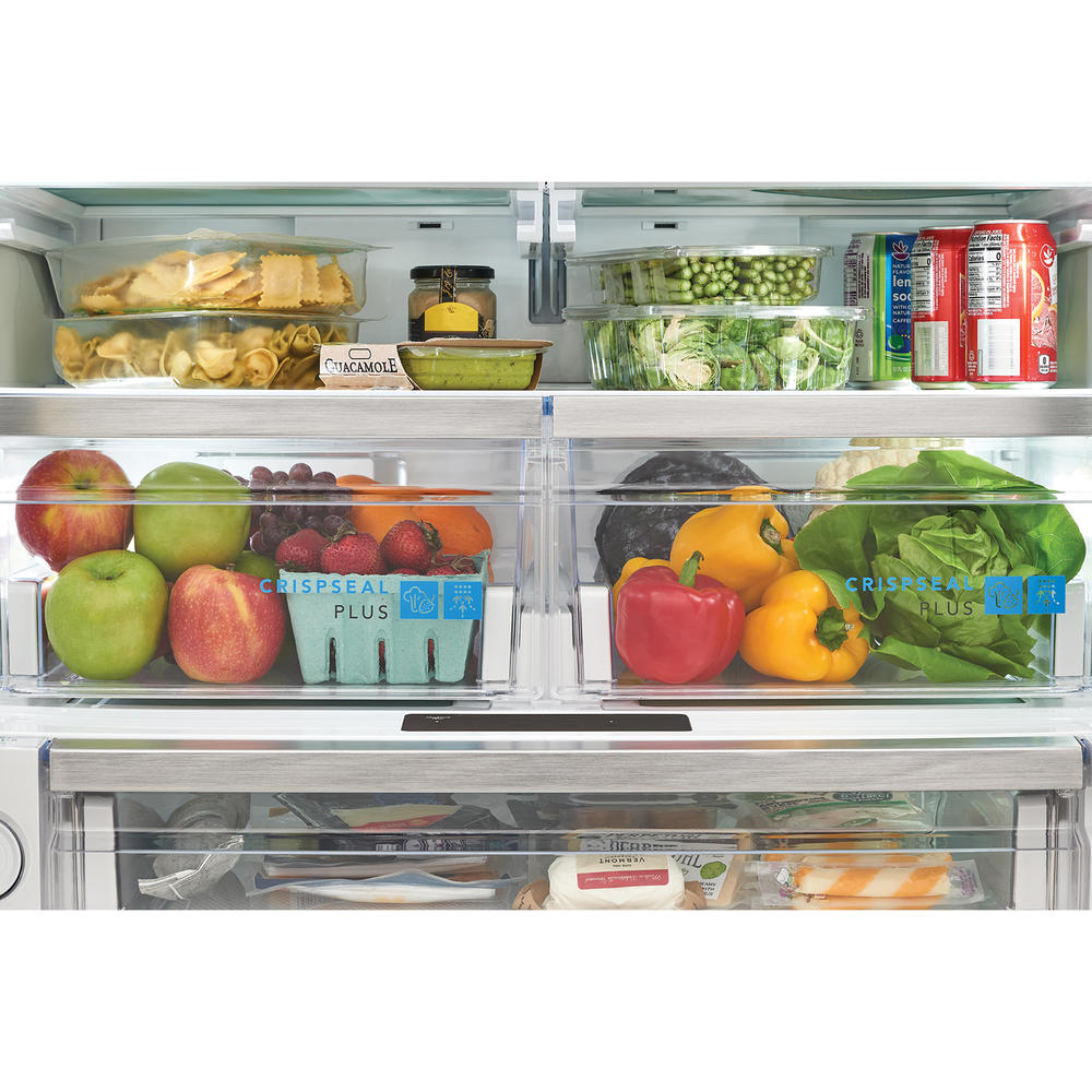 Frigidaire Gallery GRFC2353AD  22.6 cu. ft. Counter-Depth French Door Refrigerator &#8211; Smudge-Proof&#174; Black Stainless Steel