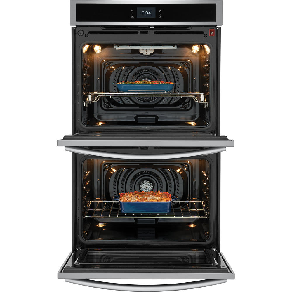Frigidaire Gallery GCWD3067AF  30'' Double Electric Wall Oven with Total Convection &#8211; Smudge-Proof&#174; Stainless Steel