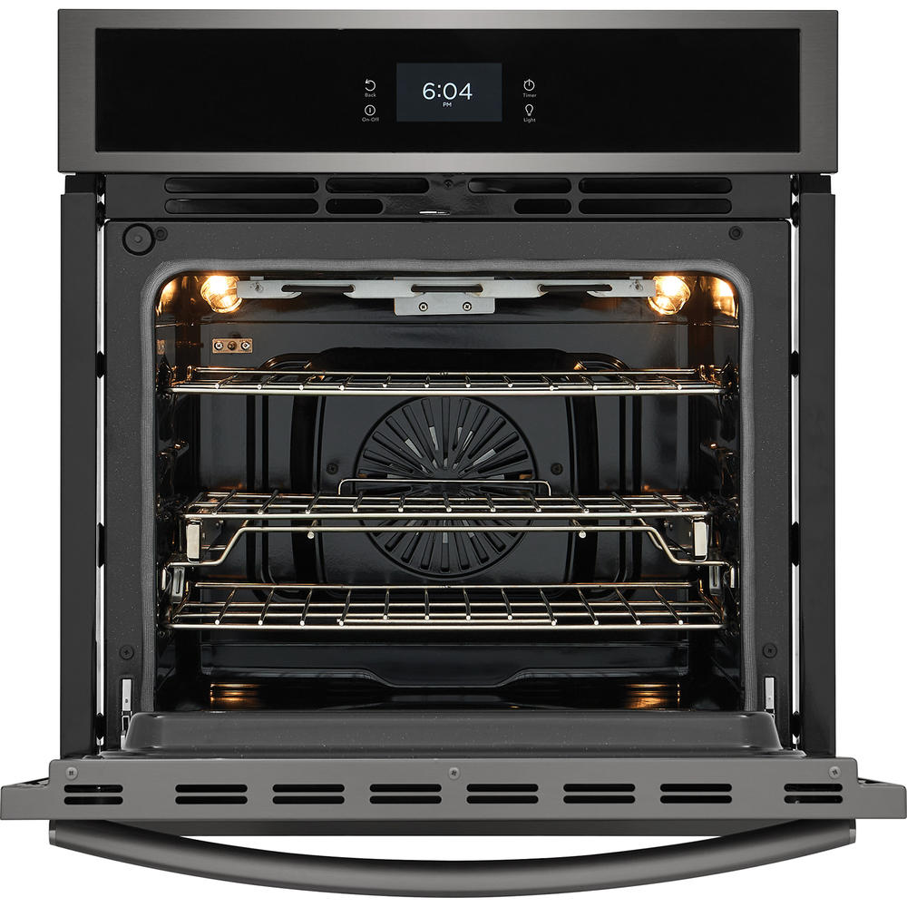 Frigidaire Gallery GCWS2767AD  27'' Single Electric Wall Oven with Total Convection &#8211; Smudge-Proof&#174; Black Stainless Steel