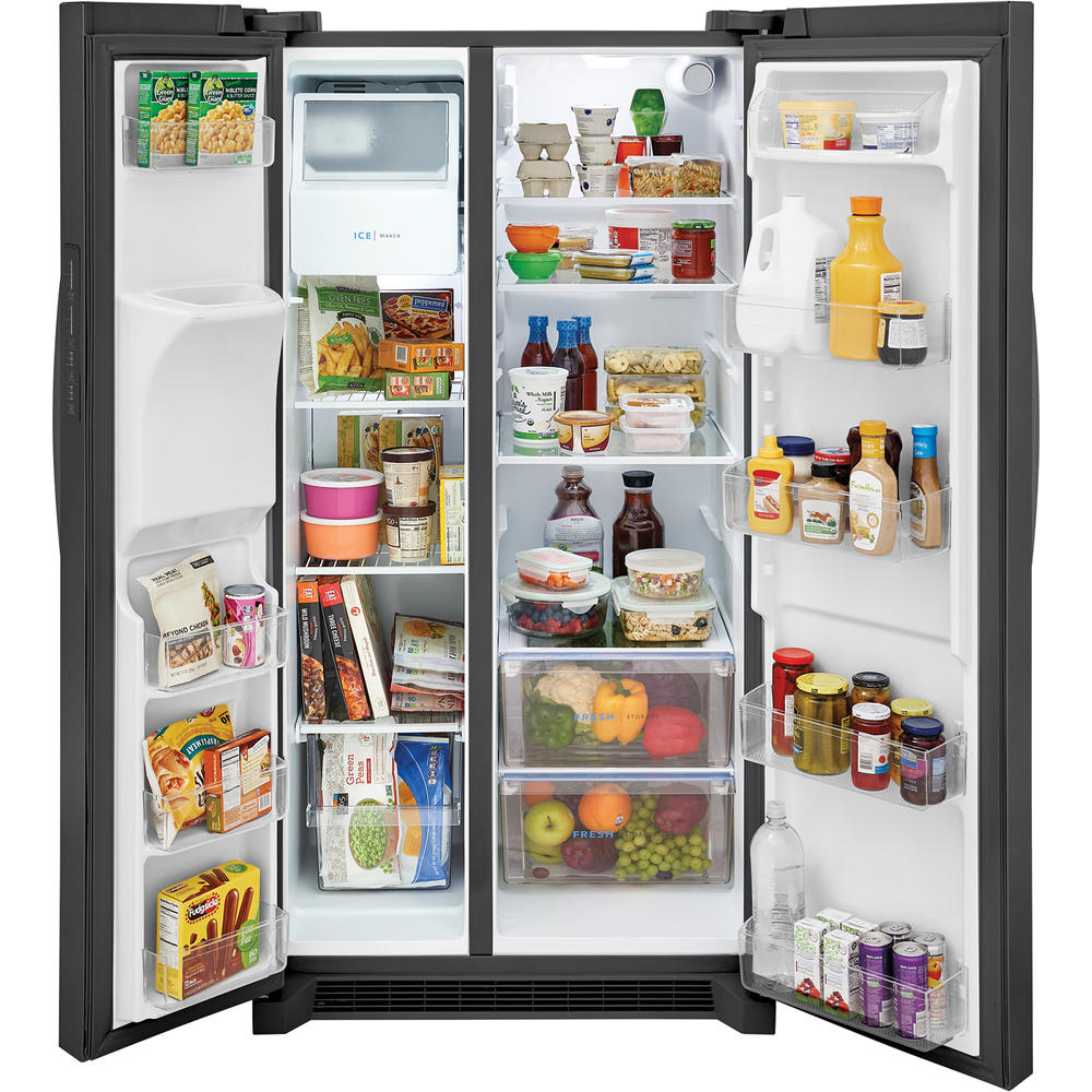 Frigidaire FRSS2623AD 25.6 cu. ft. Side-by-Side Refrigerator &#8211; Black Stainless Steel