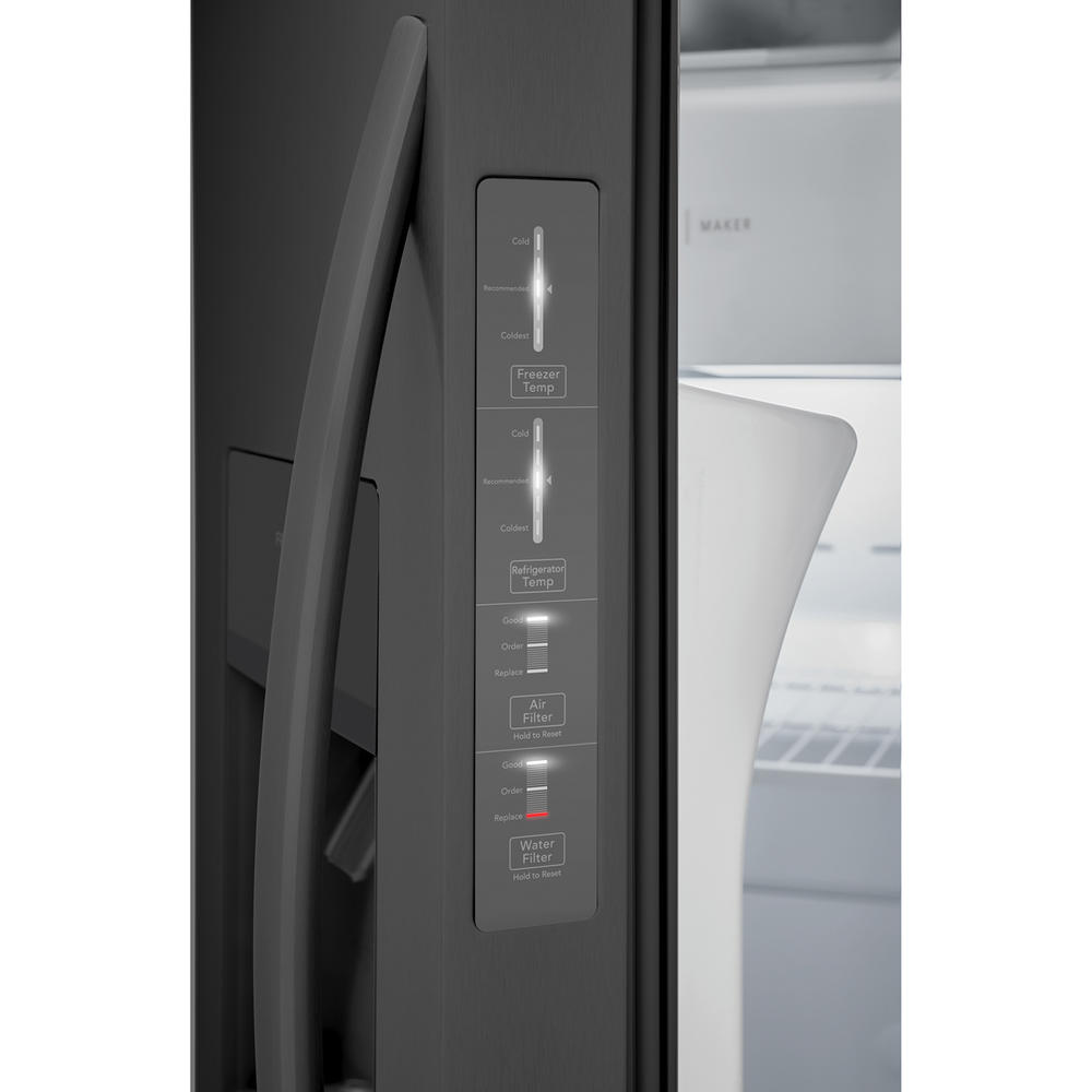 Frigidaire FRSS2623AD 25.6 cu. ft. SidebySide Refrigerator Black