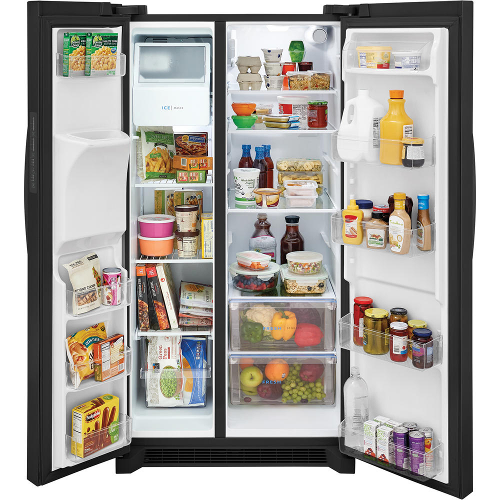 Frigidaire FRSS2623AB 25.6 cu. ft. SidebySide Refrigerator Black