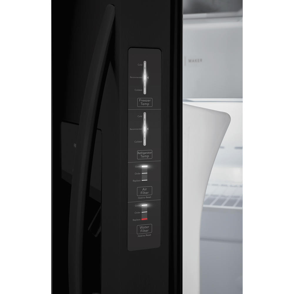 Frigidaire FRSS2623AB 25.6 cu. ft. Side-by-Side Refrigerator &#8211; Black