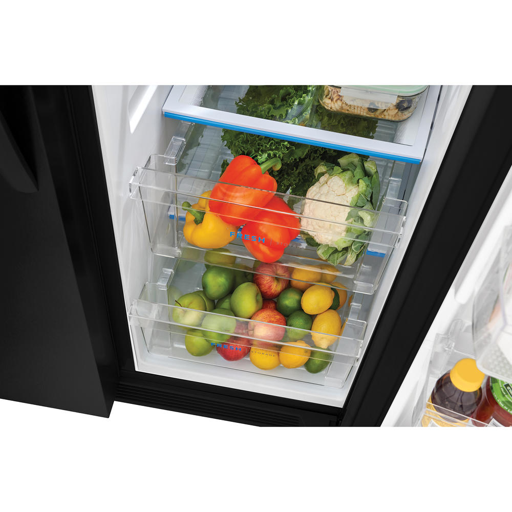 Frigidaire FRSS2323AB 22.3 cu. ft. 33InchWide SidebySide Refrigerator Black