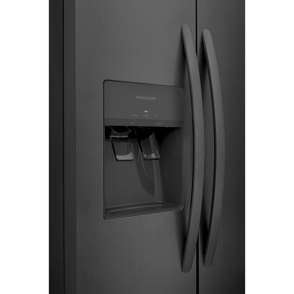 Frigidaire FRSS2323AD 22.3 cu. ft. 33-Inch-Wide Side-by-Side Refrigerator &#8211; Black Stainless Steel