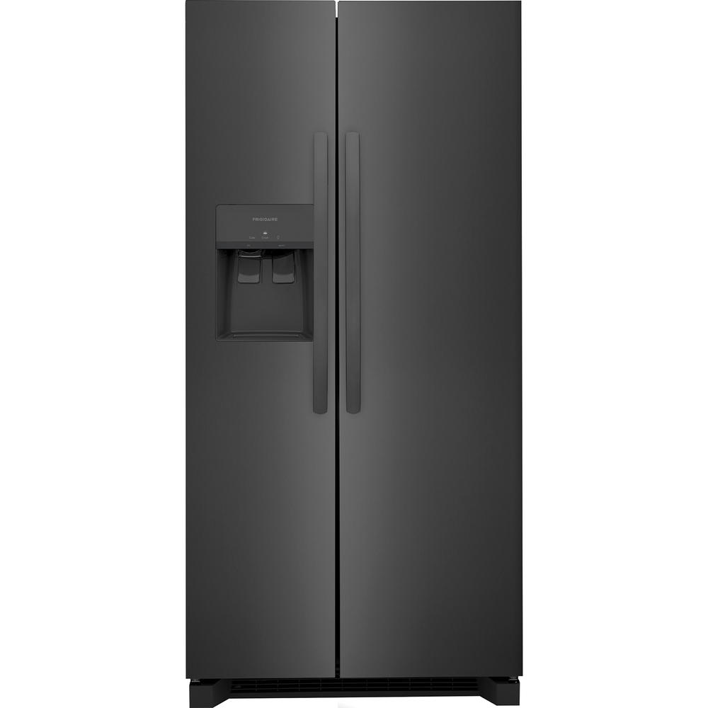 Frigidaire FRSS2323AD 22.3 cu. ft. 33-Inch-Wide Side-by-Side Refrigerator - Black Stainless Steel