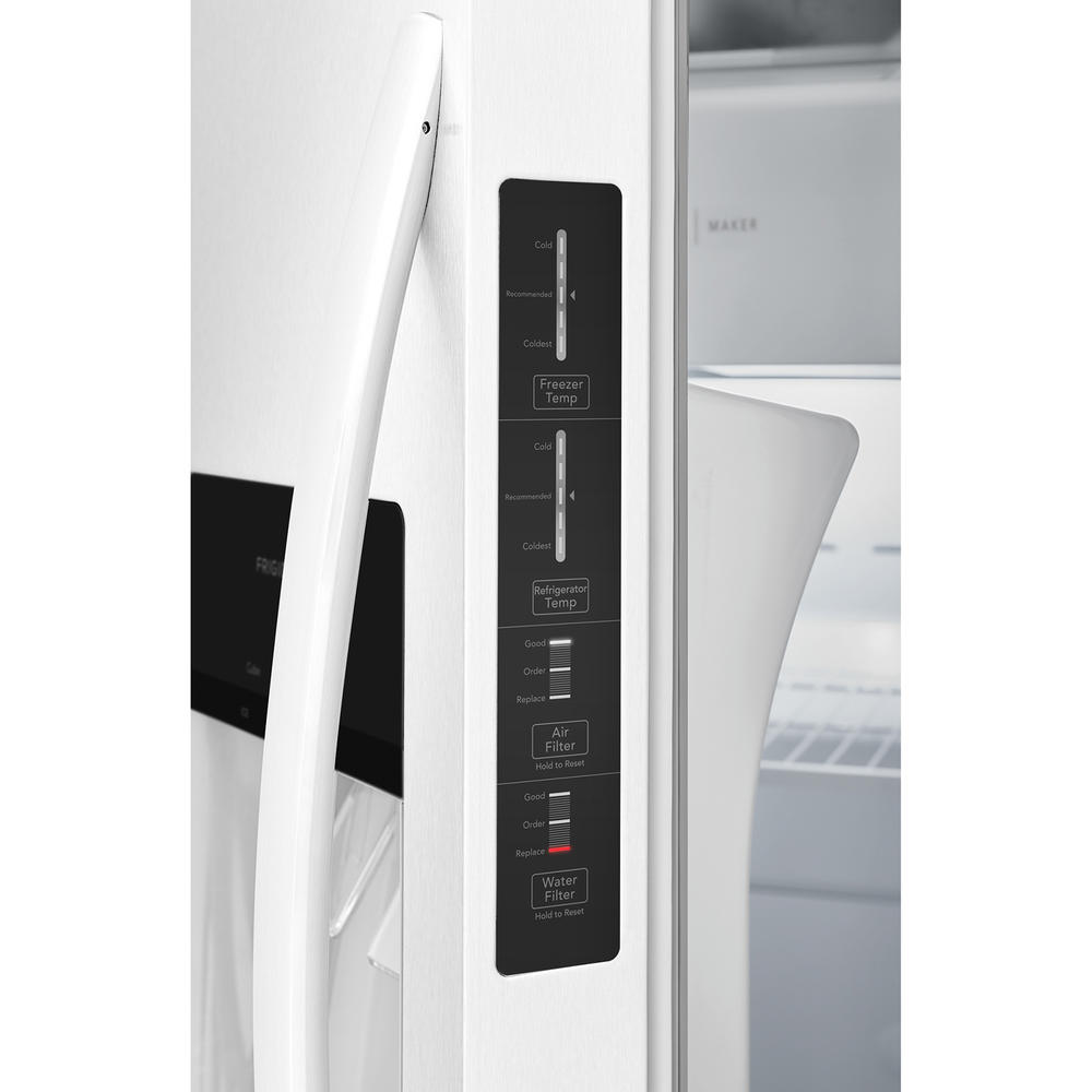 Frigidaire FRSS2323AW 22.3 cu. ft. 33-Inch-Wide Side-by-Side Refrigerator &#8211; White