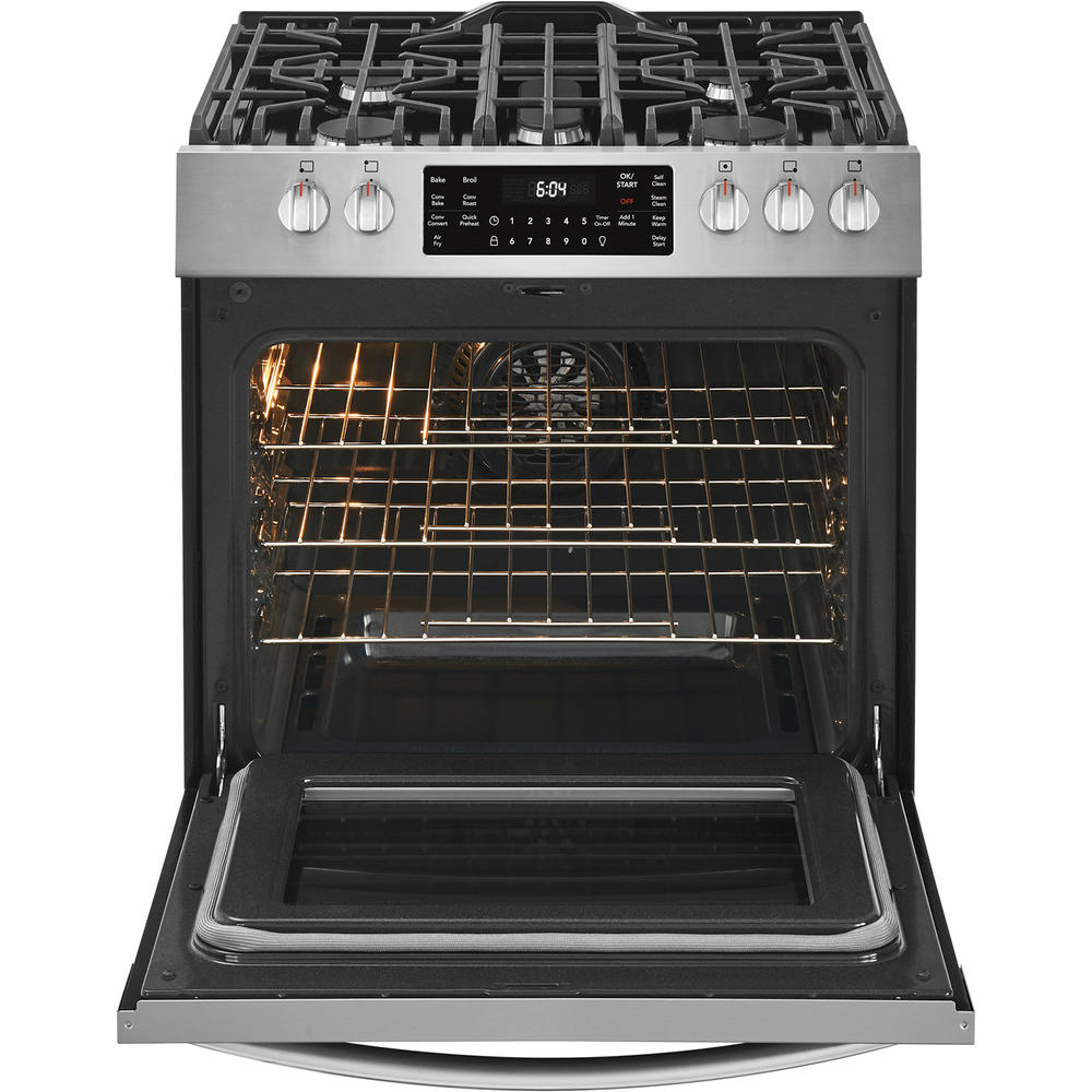 Frigidaire Gallery FGGH3047VF  30'' Front Control Gas Range with Air Fry &#8211; Smudge Proof&#174; Stainless Steel