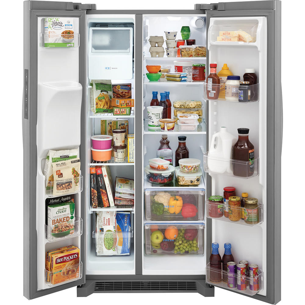Frigidaire FRSS2323AS 22.3 cu. ft. 33-Inch-Wide Side-by-Side Refrigerator &#8211; Stainless Steel