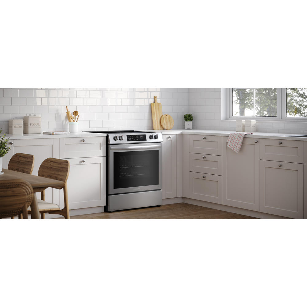 Frigidaire FCFE3083AS 30" Front Control Electric Slide-in Range - Stainless Steel