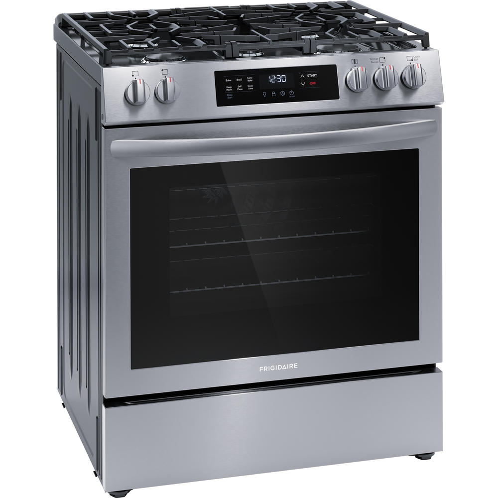 Frigidaire FCFG3083AS 30" Front Control Gas Range with Convection Bake