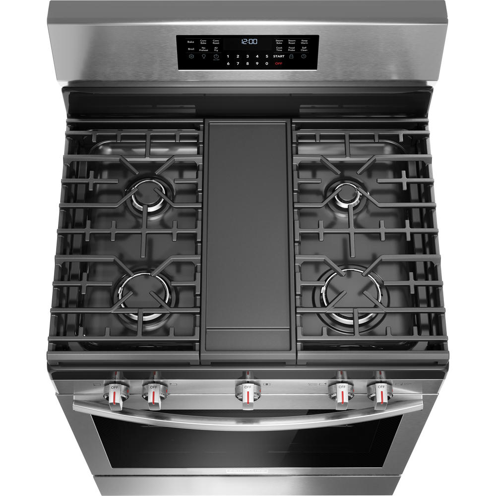 Frigidaire Gallery GCRG3060BF  30" Gas Range with No Preheat & Air Fry &#8211; Stainless Steel