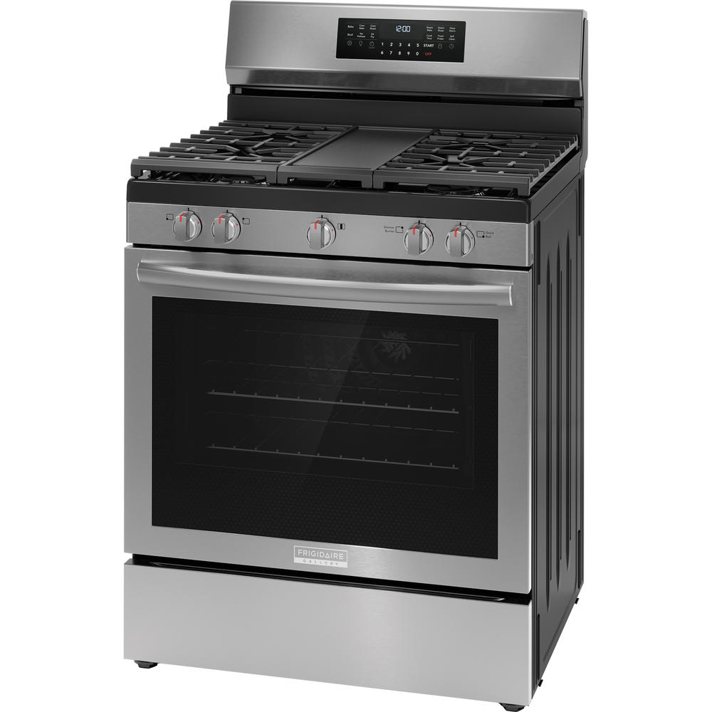 Frigidaire Gallery GCRG3060BF  30" Gas Range with No Preheat & Air Fry &#8211; Stainless Steel