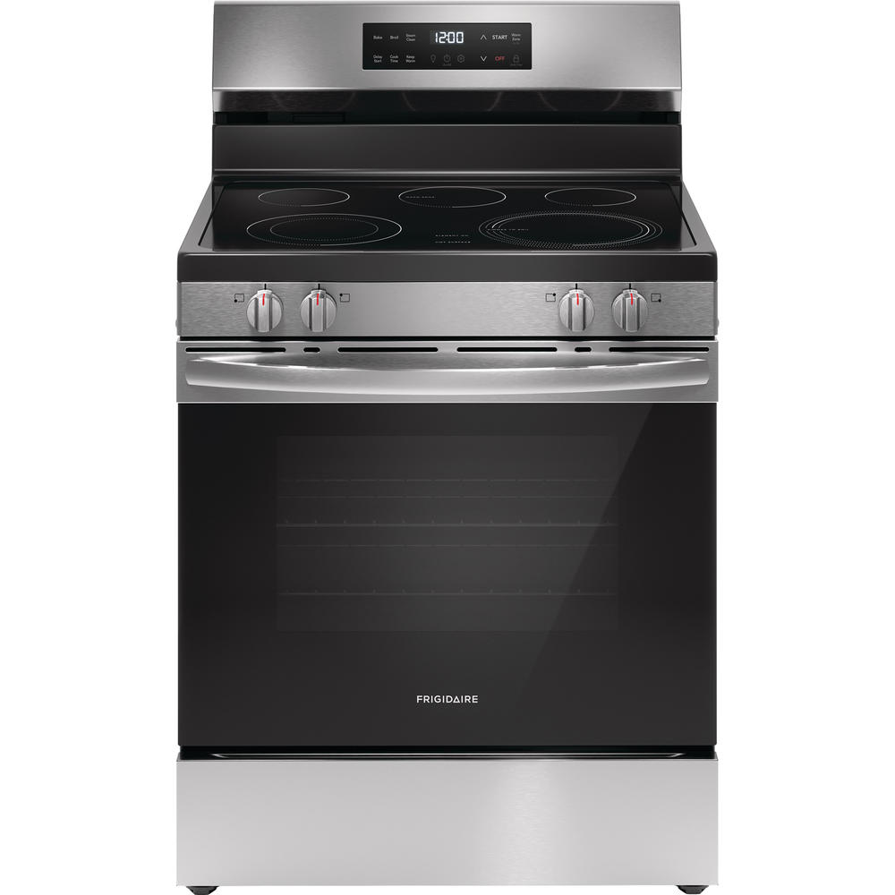 Frigidaire FCRE3062AS  30" Electric Freestanding Range with Steam Clean - Stainless Steel