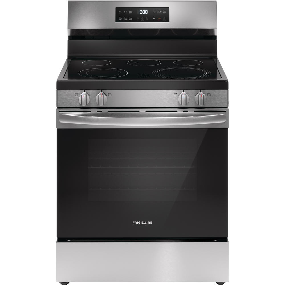 Frigidaire FCRE3062AS 30" Electric Freestanding Range with Steam Clean