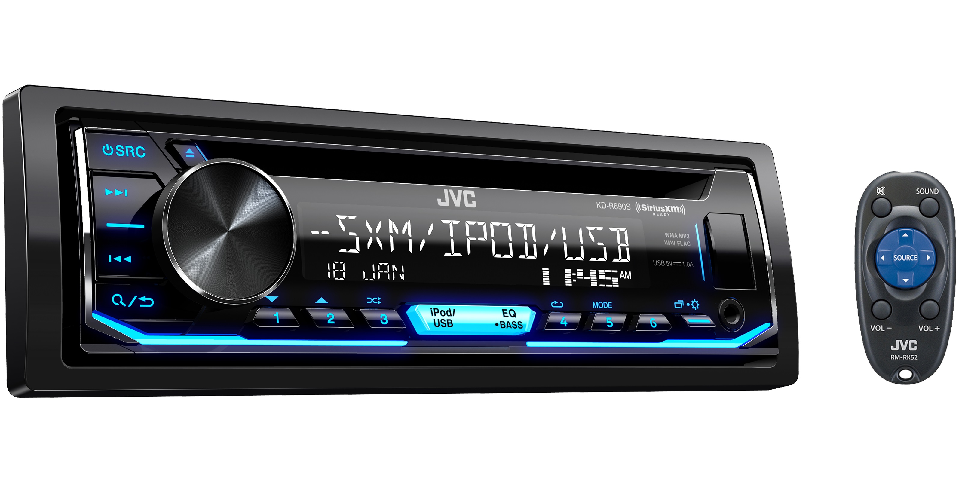 JVC Kenwood InDash CD Receiver with Detachable Faceplate Shop Your