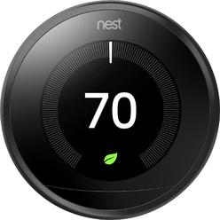 Nest Google Nest T3016US Learning Thermostat 3rd Gen Google Assistant Stainless Carbon Black