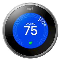 Nest Above Google Nest Learning Thermostat - 3rd Generation - Smart Thermostat - Pro Version - Works With Alexa