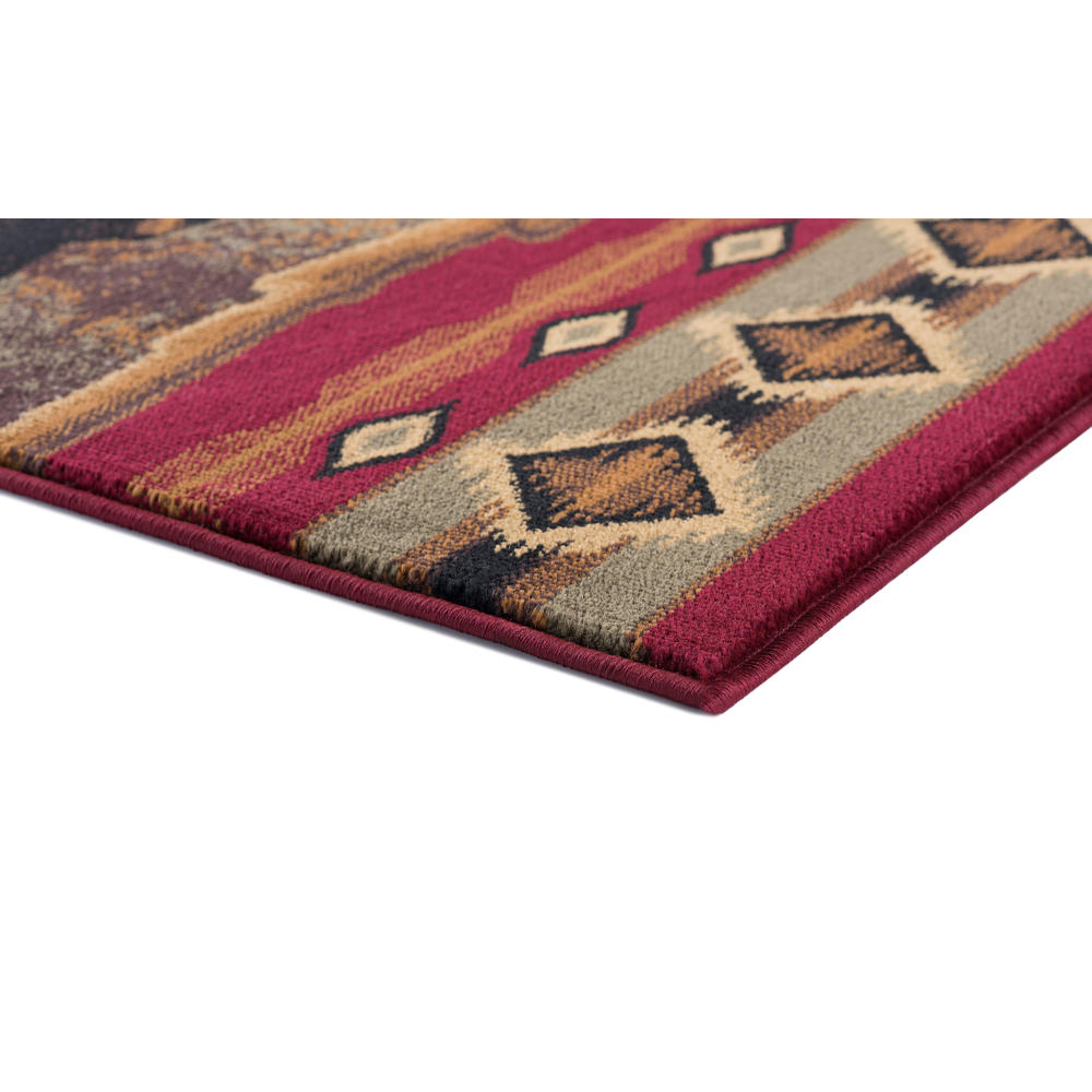 Tayse Rugs Nature Sierra Bear Red 2 ft. x 3 ft. Novelty Area Rug