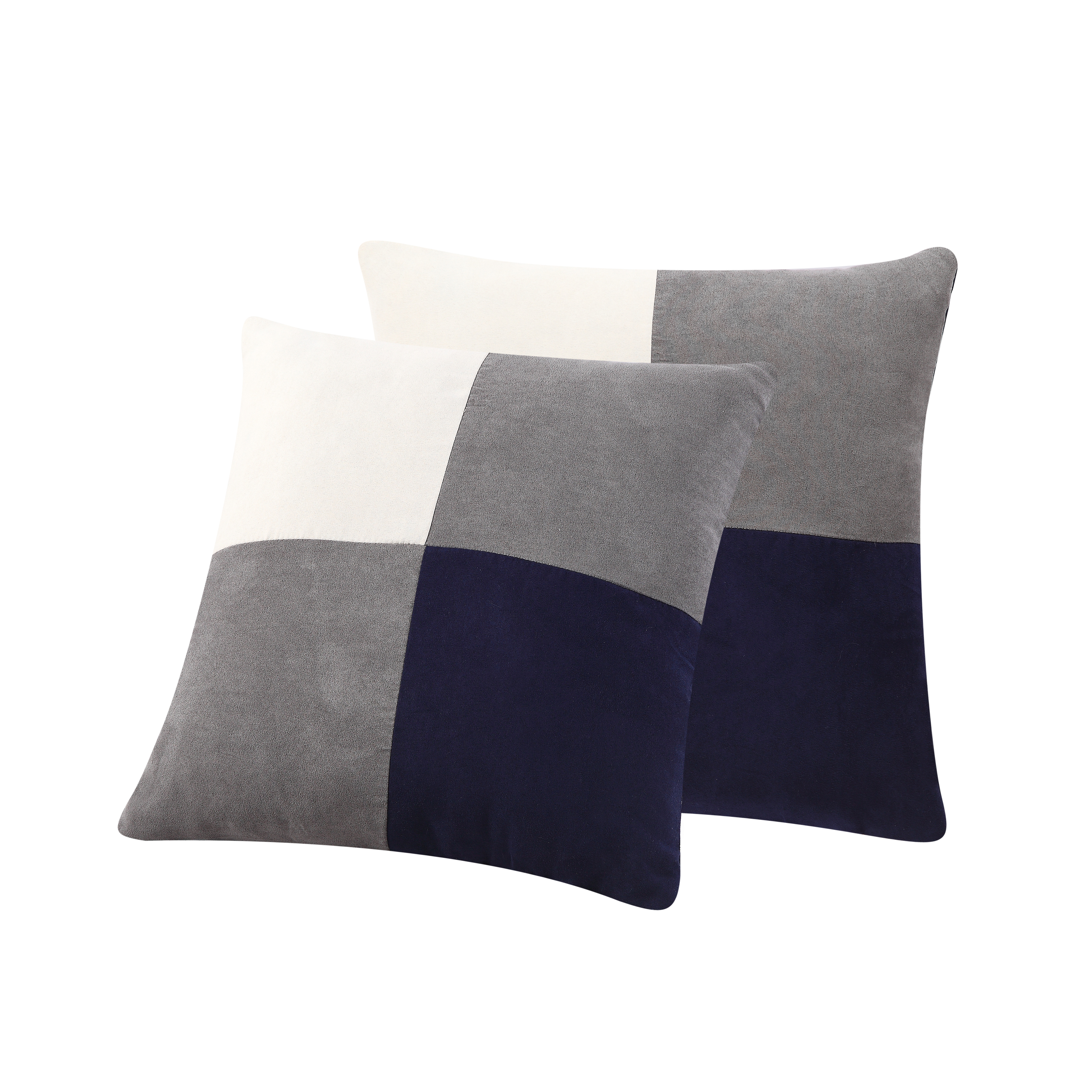 Essential Home 2-Piece Suede Decorative Pillow Set, Grey Essential Home 2-Piece Suede Decorative Pillow Set, Grey