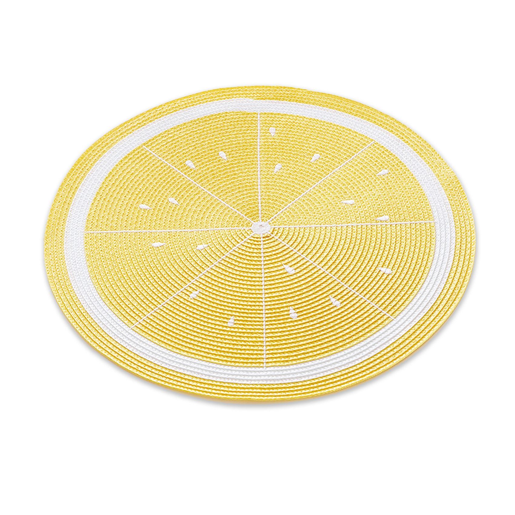 Essential Home Lemon Round Placemat