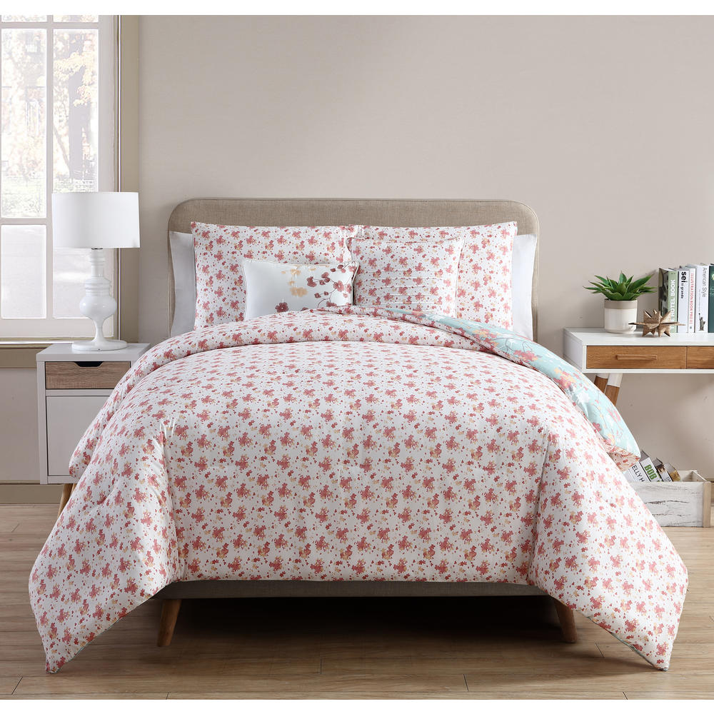 VCNY Home Jasmine Floral 5-piece Reversible Comforter Set
