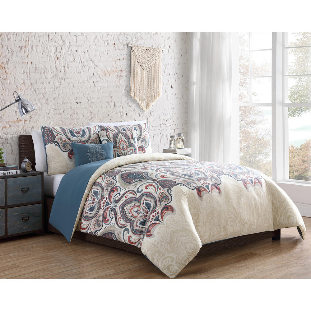 VCNY Home Zelda Damask 5-piece Comforter Set