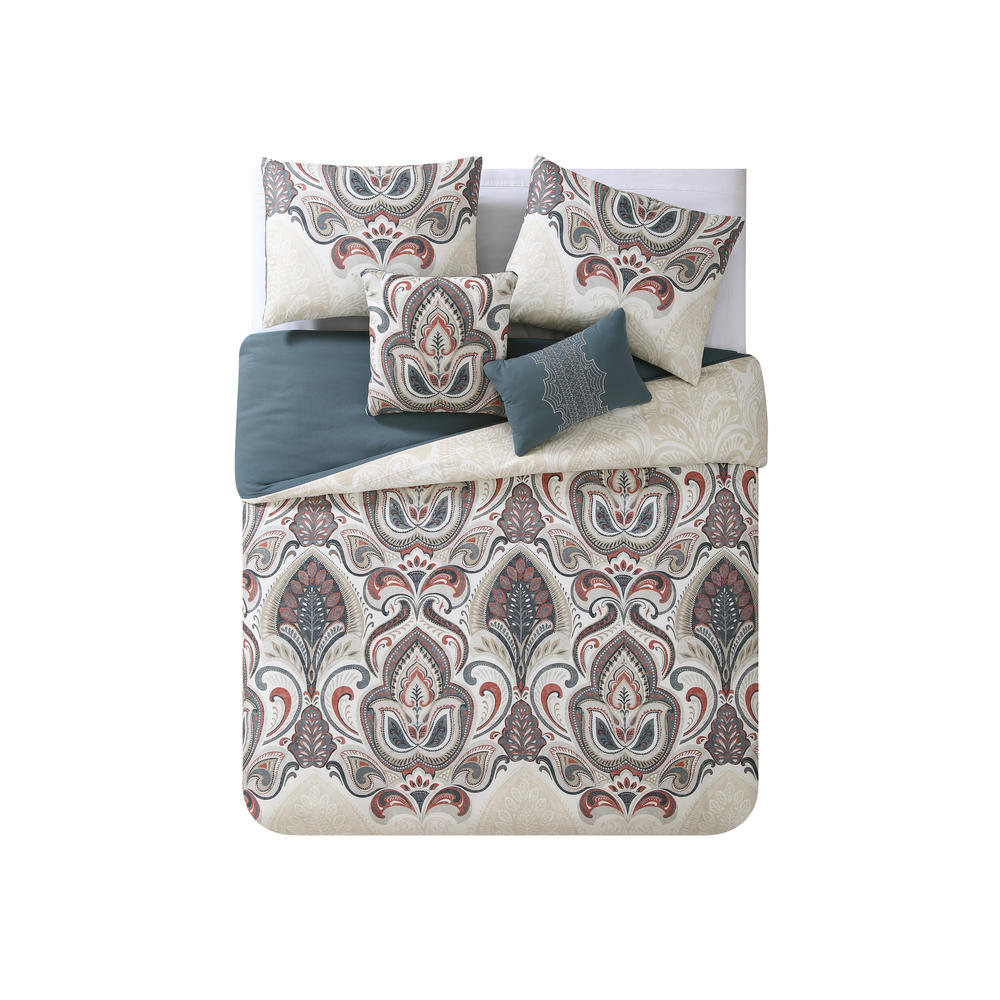VCNY Home Zelda Damask 5-piece Comforter Set