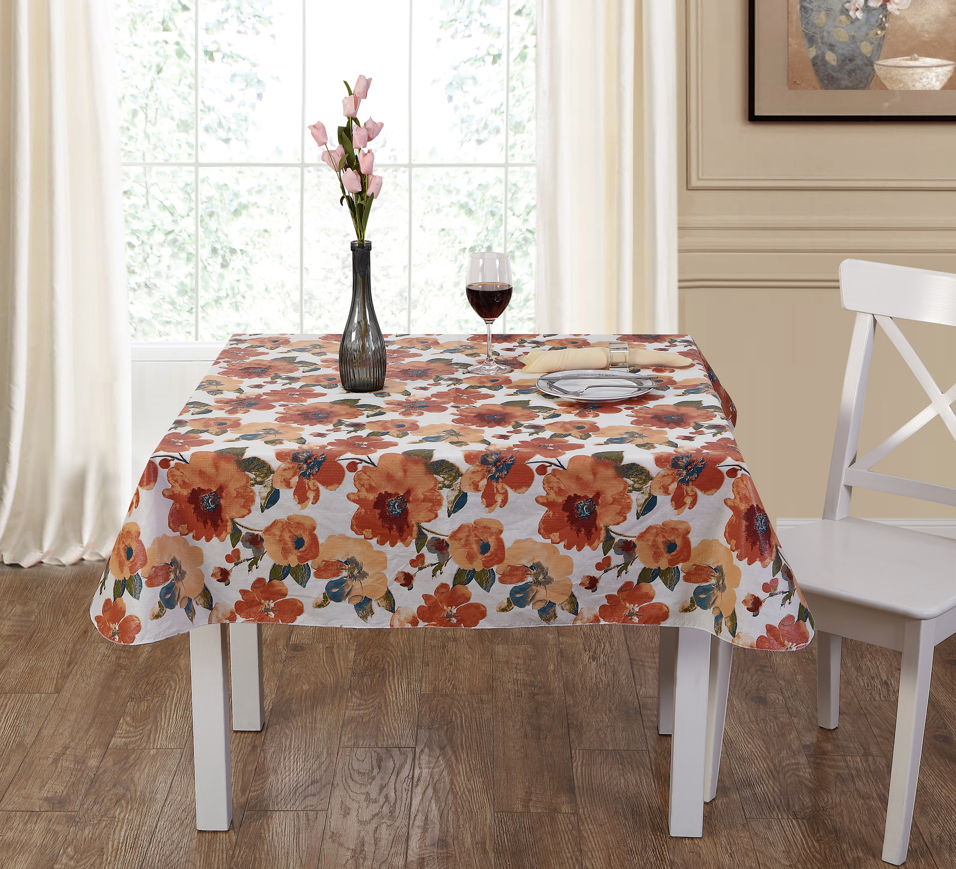 Essential Home PEVA Tablecloth - Multicolor