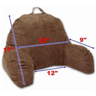 Deluxecomfort Microsuede Bedrest Pillow With Arms Support For Reading