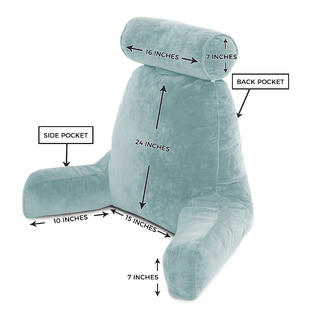 Hitnotion Husband Pillow Bedrest Reading Support Bed Backrest