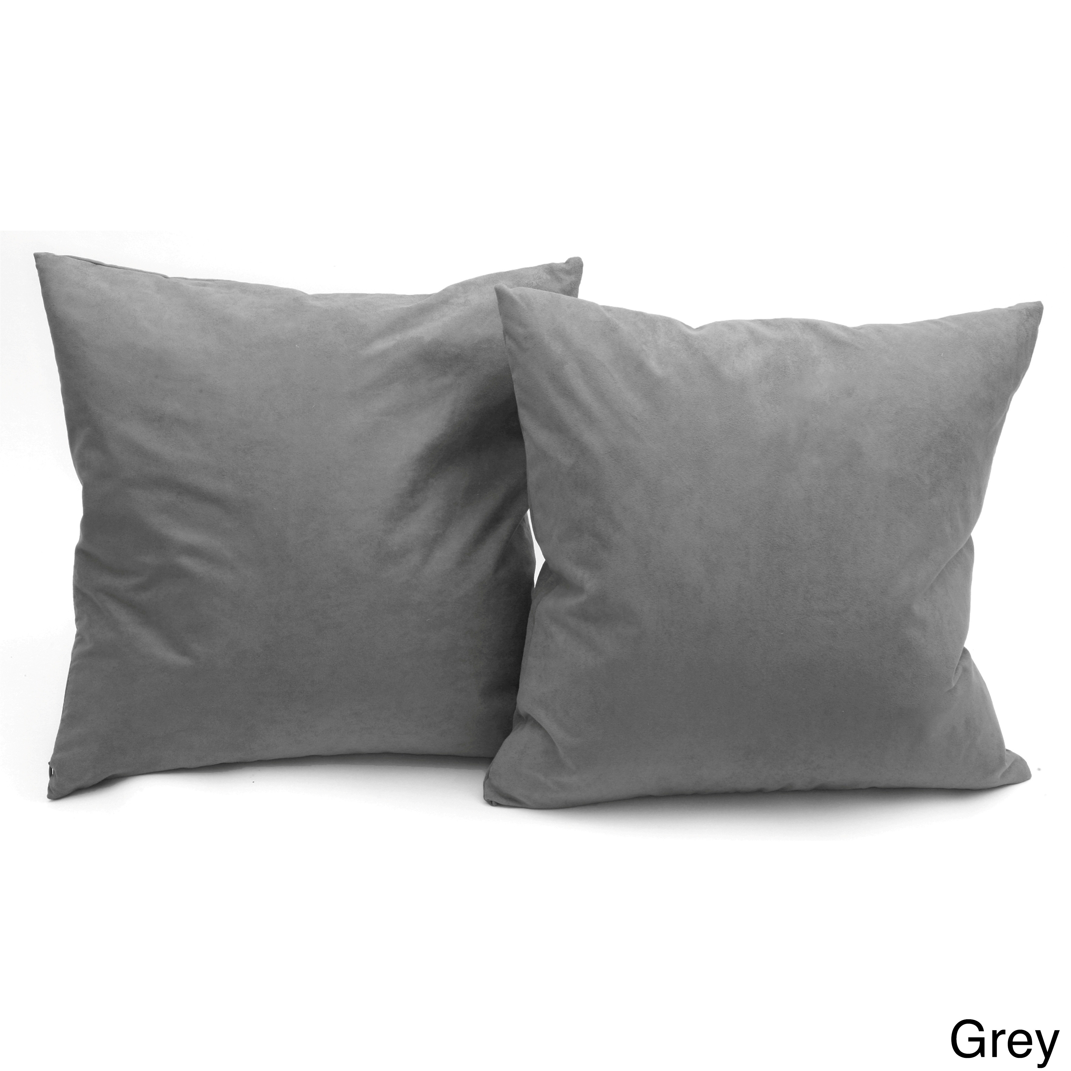 Deluxe Comfort Microsuede Decorative Couch Pillows 18x18in.Feather