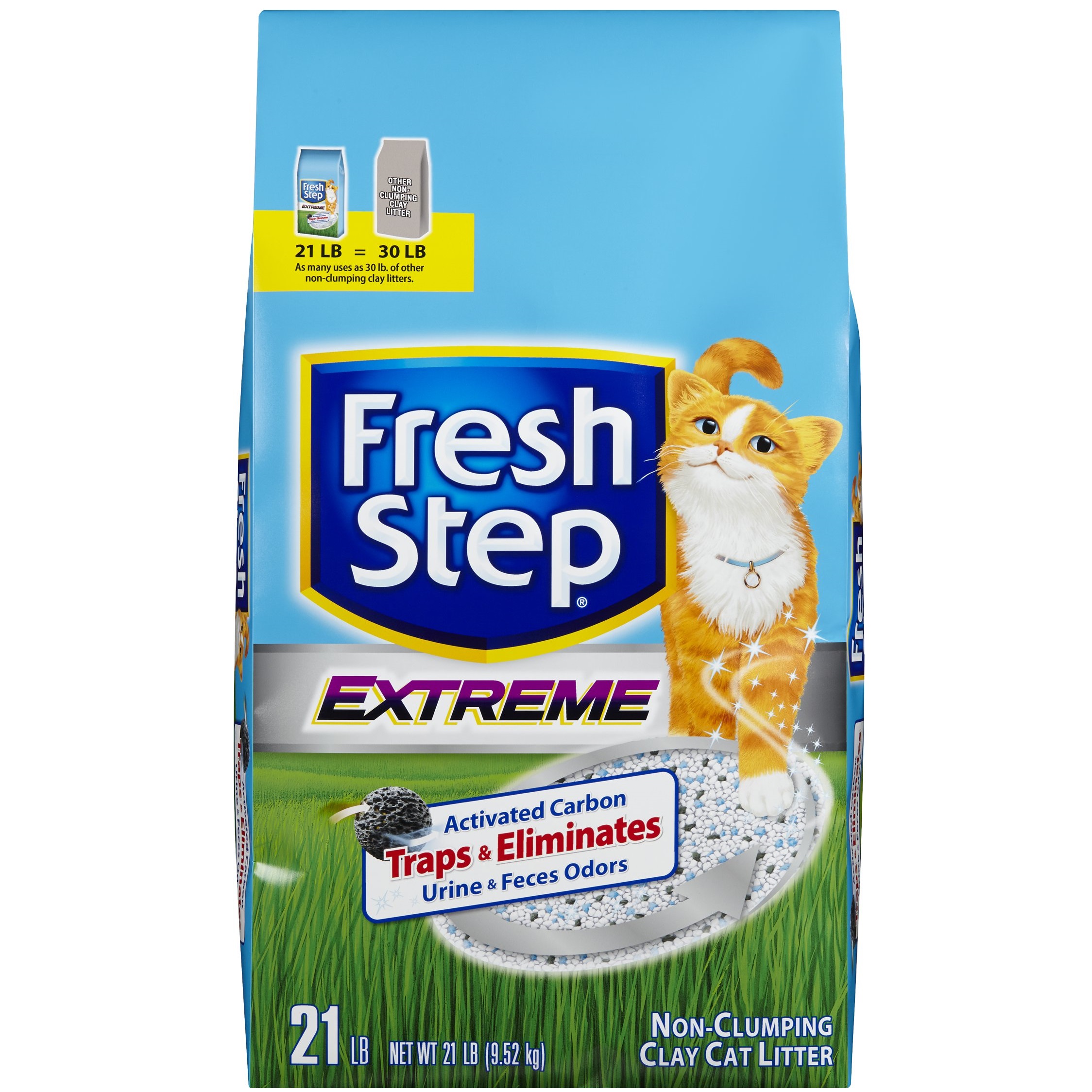Fresh Step Clay Cat Litter, Value Size, 21 lbs (9.52 kg)