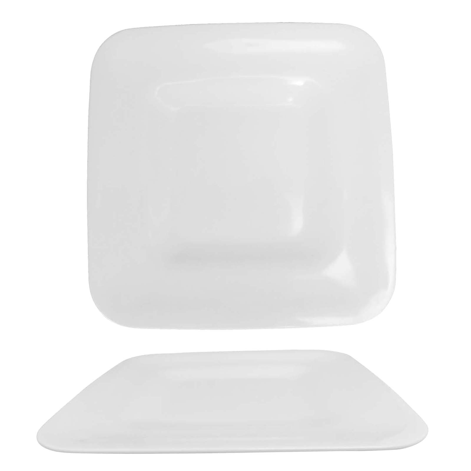 Essential Home Melamine Square Dinner Plate White Shop Your Way