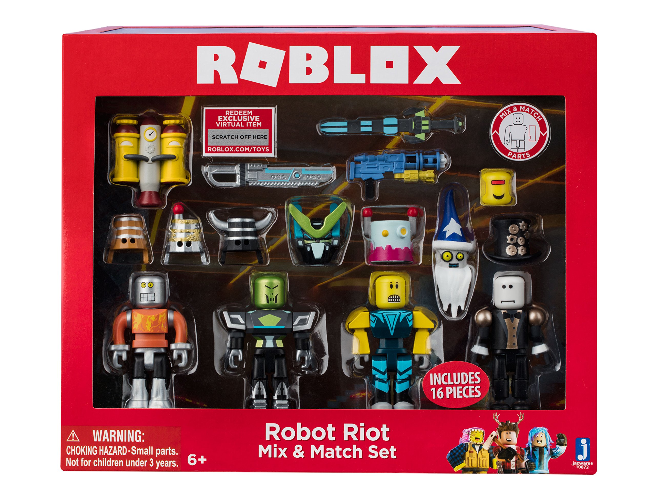 Roblox Robot Riot 4 Figure Pack Mix & Match Set Action Figure Toys Kids Gifts